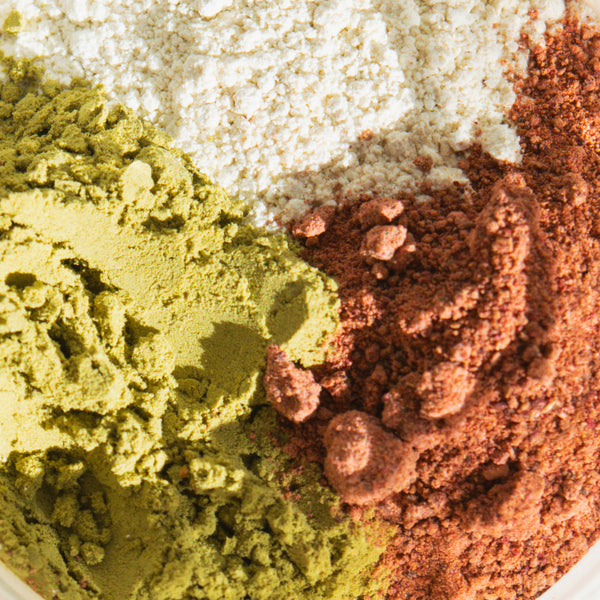 White Clay, Matcha + Beetroot Blend